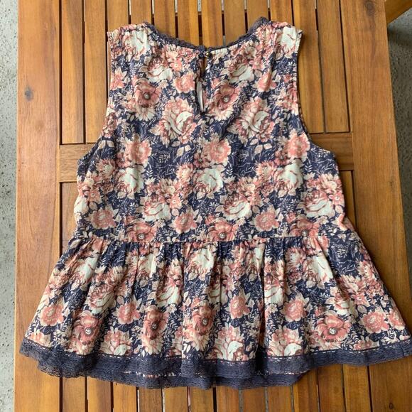 CURRENT/ELLIOTT - Mini Phoenix Floral Peplum Top - Picture 2 of 8